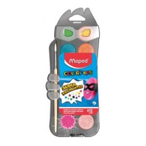 Vodene bojice MAPED color peps 12kom + četkica gratis
