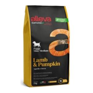 ALLEVA Natural hrana za štence jagnjetina i bundeva 2kg