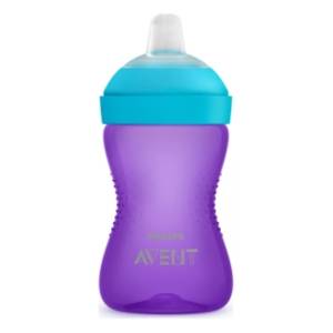 AVENT šolja sa mekanim kljunom 300ml ljubičasta