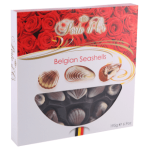 Bombonjera PERLE D'OR školjke 195g