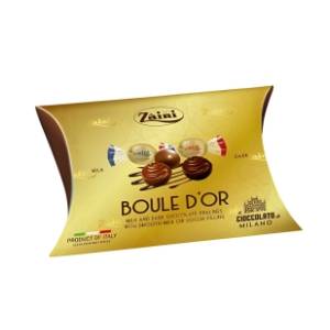 Bombonjera ZAINI milk and dark gold 115g