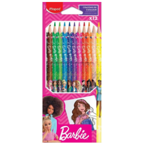Drvene boje MAPED Barbie 12kom