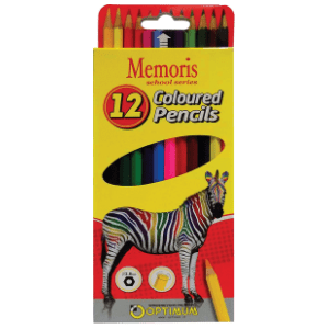 Drvene boje OPTIMUM memoris zebra 12kom