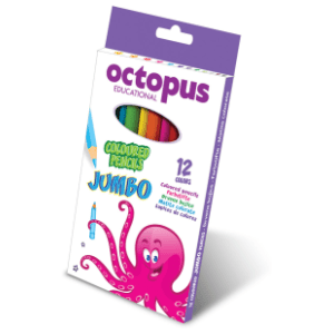 Drvene boje OCTOPUS jumbo 12kom
