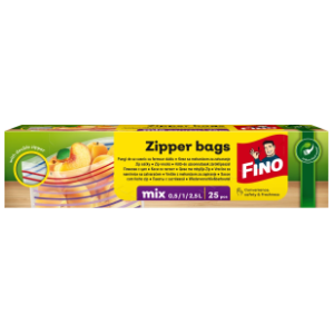 FINO kese za zamrzivač zipper bags 0,5l/1l/2l 25kom