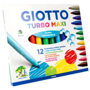 Flomasteri GIOTTO turbo maxi 12kom