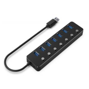 GEMBIRD USB Hub 7-in-1 sa prekidačima (UHB-U3P7P-01)