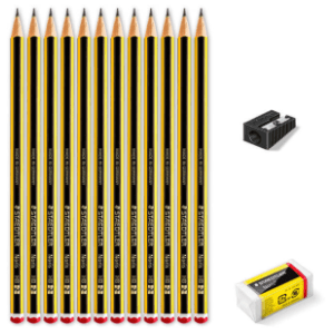 Grafitne olovke Noris STAEDTLER 12kom plus gumica i zarezač gratis