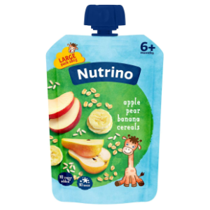 NUTRINO kašica jabuka kruška banana žitarice 180g