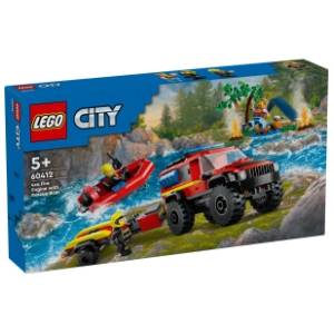 LEGO City vatrogasni kamion 4x4 s čamcem za spasavanje 60412