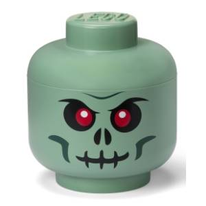 LEGO glava za odlaganje (velika) Zeleni skeleton