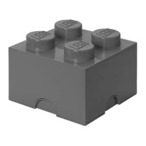 LEGO kutija za odlaganje (4) tamnosiva