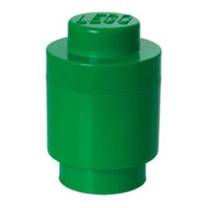 LEGO kutija za odlaganje okrugla (1) tamno zelena