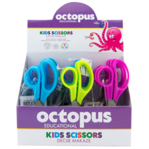 Dečije makaze UNI LINE octopus 13,5cm 1kom