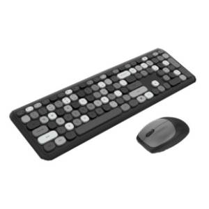 MOFII set bežični miš i tastatura Retro SMK-666395AGBKGR crno sivi