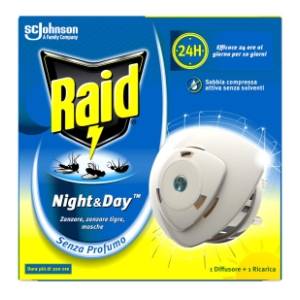 RAID night & day aparat protiv komaraca baza 120g