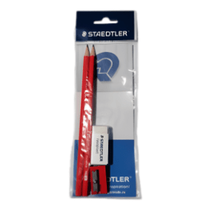 Set 2 olovke, gumica i zarezač STAEDTLER 1kom