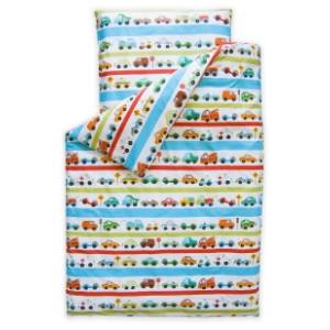 TOP BEDS posteljina za decu Cars and stripes 100 x 140 cm