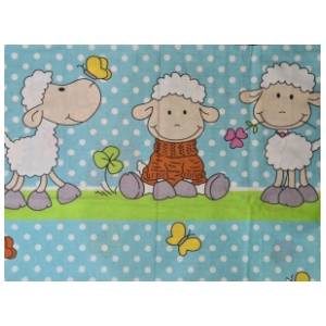 TOP BEDS posteljina za decu Green sheep 110 x 160 cm