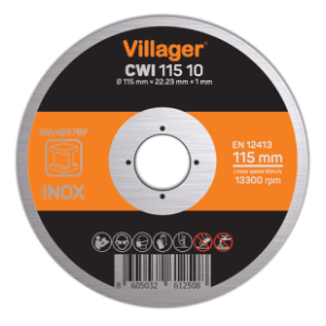 VILLAGER CWI 115 20 rezna ploča za inoks