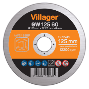 VILLAGER GW 125 60 brusna ploča za metal