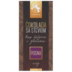 Čokolada LOVEBERRY sa steviom 100g