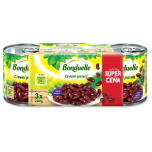 Pasulj BONDUELLE crveni 3x200g