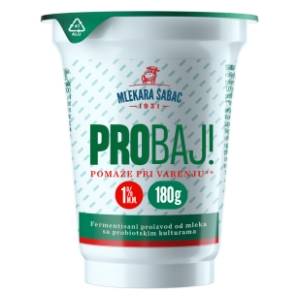 Jogurt MLEKARA ŠABAC Probaj probiotik 1%mm 180g
