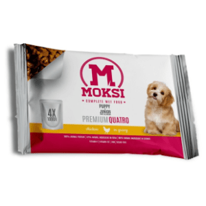 MOKSI puppy & junior piletina 4x100g