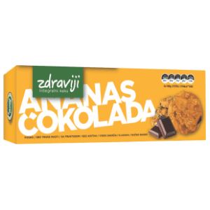 SWEET FAMILY zdraviji keks ananas čokolada 120g