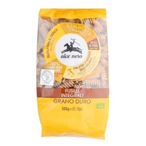 Testenina ALCE NERO bio integrale fusilli 500g