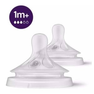 AVENT Natural Response silikonska cucla spor protok (1m+)
