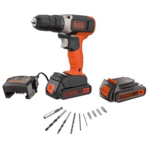 Black & Decker BCD001KBA10 aku vibraciona bušilica + set burgija