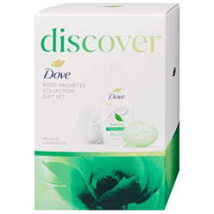 DOVE set Discover (gel za tuširanje, sapun i pufna)