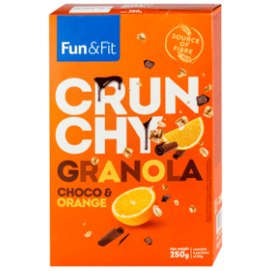 FUN&FIT granola crunchy choco orange 250g