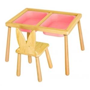 HANAH HOME dečiji sto i stolica pink