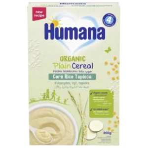 HUMANA organic kaša bez mleka kukuruz pirinač tapioka 200g