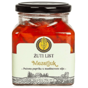 Paprika ŽUTI LIST mezetluk u maslinovom ulju 290g