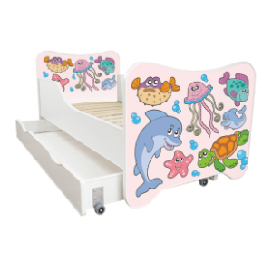 TOP BEDS Happy kitty krevet sa fiokom Fishes 80 x 160 cm