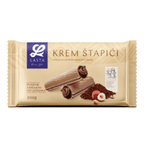 Vafl roleri LASTA kremasti lešnik 200g