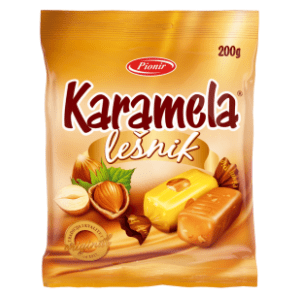 Bombone PIONIR karamela lešnik 200g
