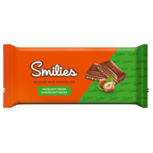 Čokolada SMILIES komadići lešnika 98g