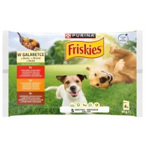 FRISKIES Adult govedina piletina i jagnjetina u želeu 4x85g