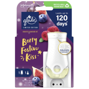 GLADE električni osveživač berry festive kiss 20ml