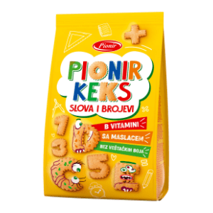 Keks PIONIR Slova i brojevi 100g