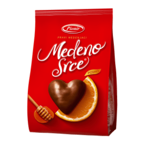 Medenjaci PIONIR Medeno srce pomorandža 150g
