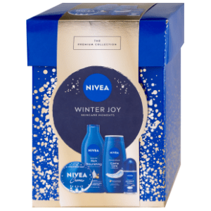 NIVEA set Winter (roll-on, krema, mleko za telo, gel za tuš)