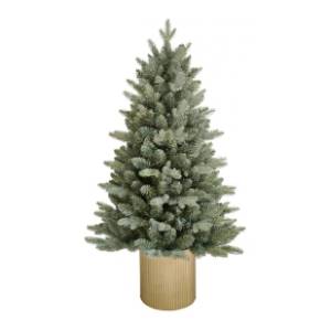 Novogodišnja jelka u metalnoj saksiji 75cm