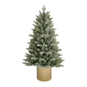 Novogodišnja jelka u metalnoj saksiji 90cm 