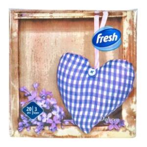 Salvete FRESH Srce i jorgovan 3sloja 20kom